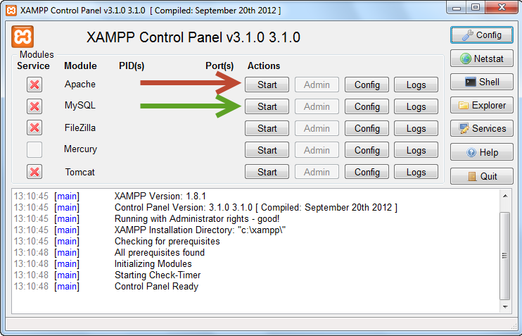 xampp-control-panel